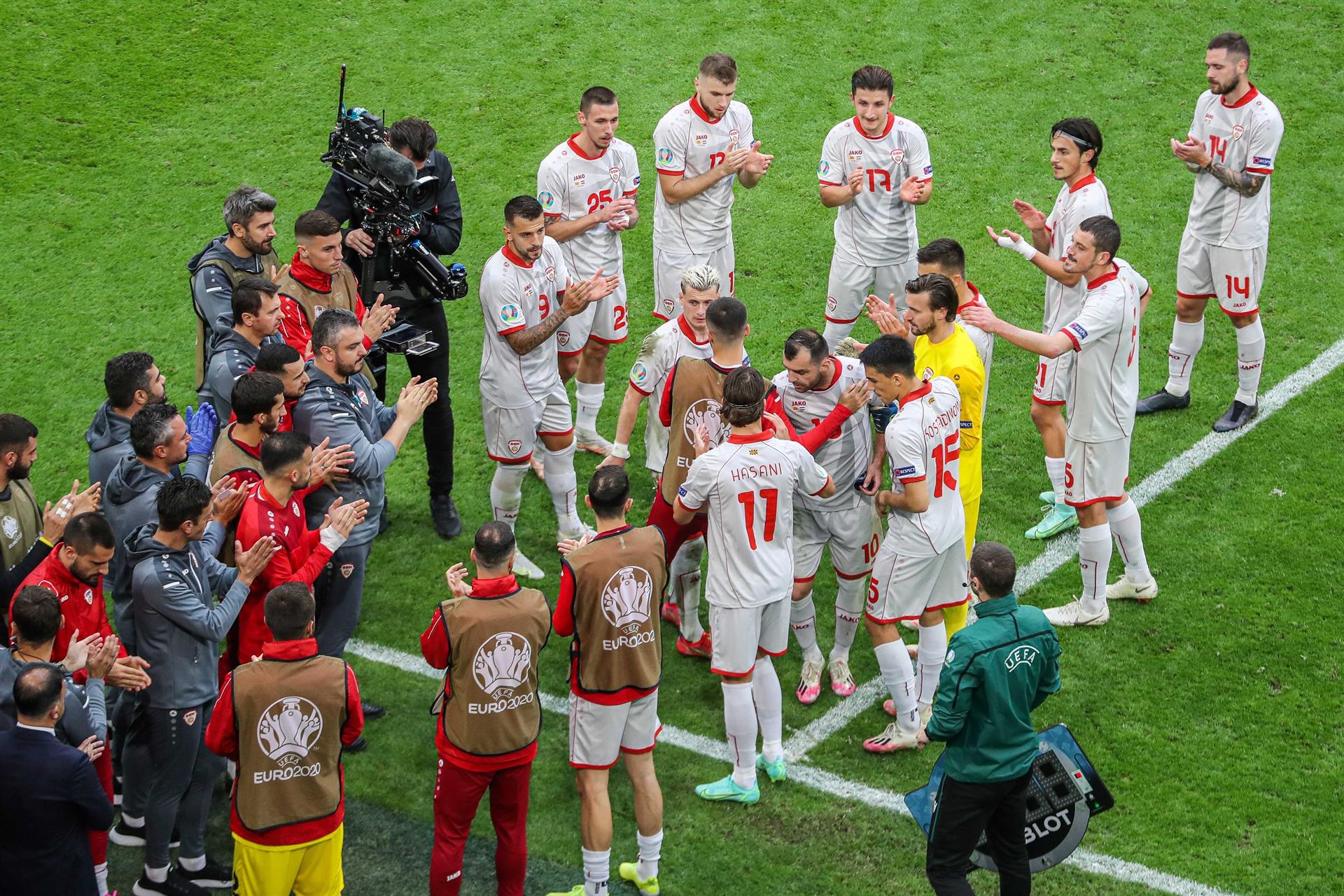 Goran Pandev se retiró de la selección de Macedonia del Norte con pasillo de honor en la Eurocopa
