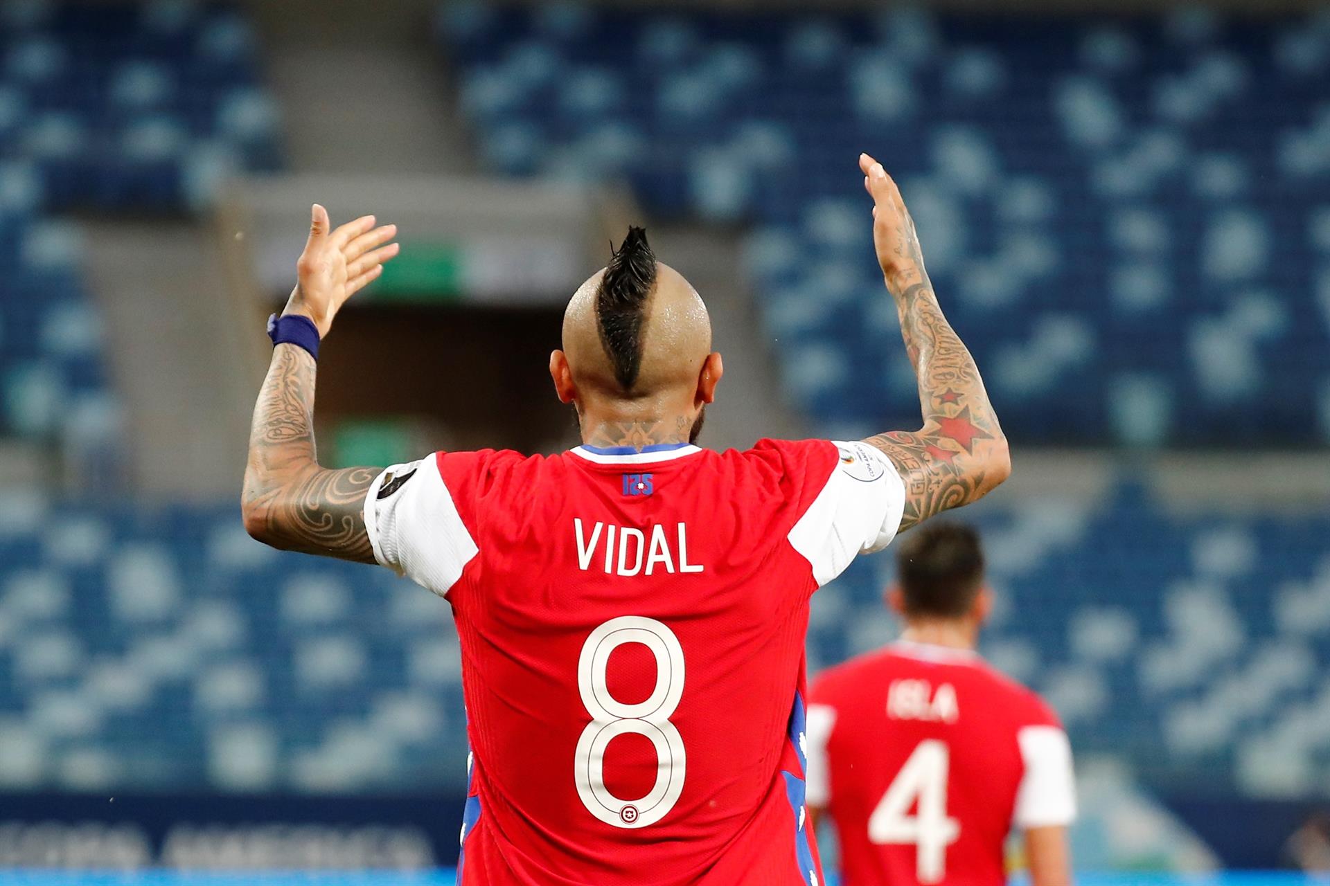 Lasarte: Vidal está fuera de forma, pero hasta donde aguantó hizo un gran partido