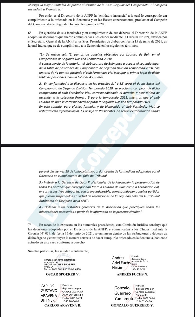 Comisión jurídica de la ANFP ratificó ascenso de Fernández Vial a la Primera B