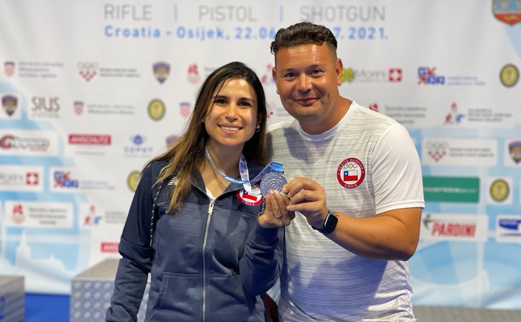 Francisca Crovetto ganó medalla de plata en la Copa del Mundo de Tiro Skeet en Croacia