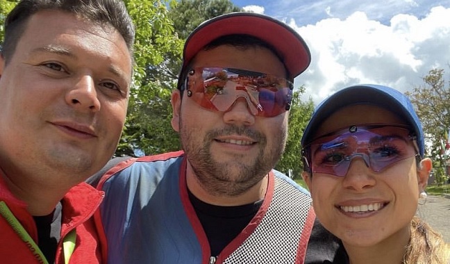 Francisca Crovetto y Héctor Flores obtuvieron oro en mundial de tiro skeet de Croacia