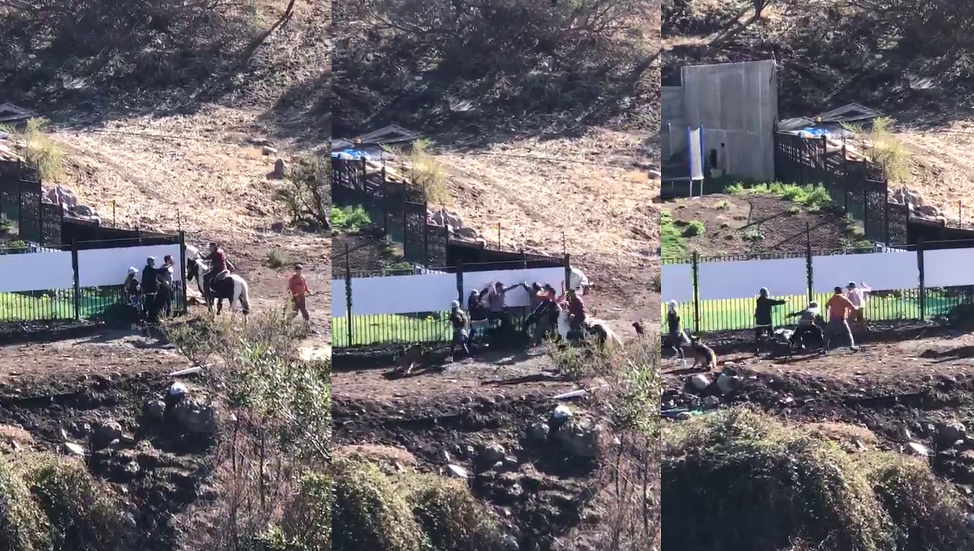 [VIDEO] Así fue la pelea que protagonizó Mark González en un cerro de Lo Barnechea