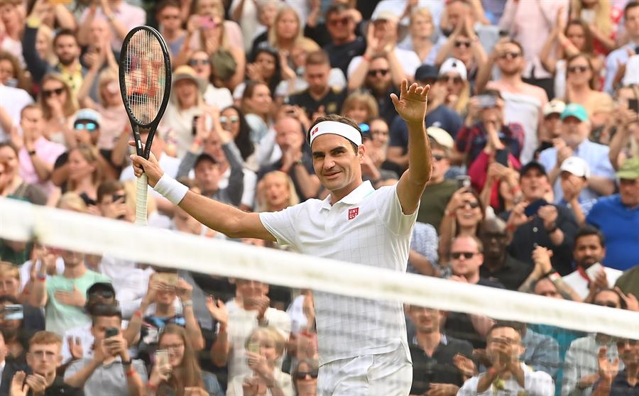 Un sólido Roger Federer se deshizo de Richard Gasquet y avanzó a tercera ronda en Wimbledon