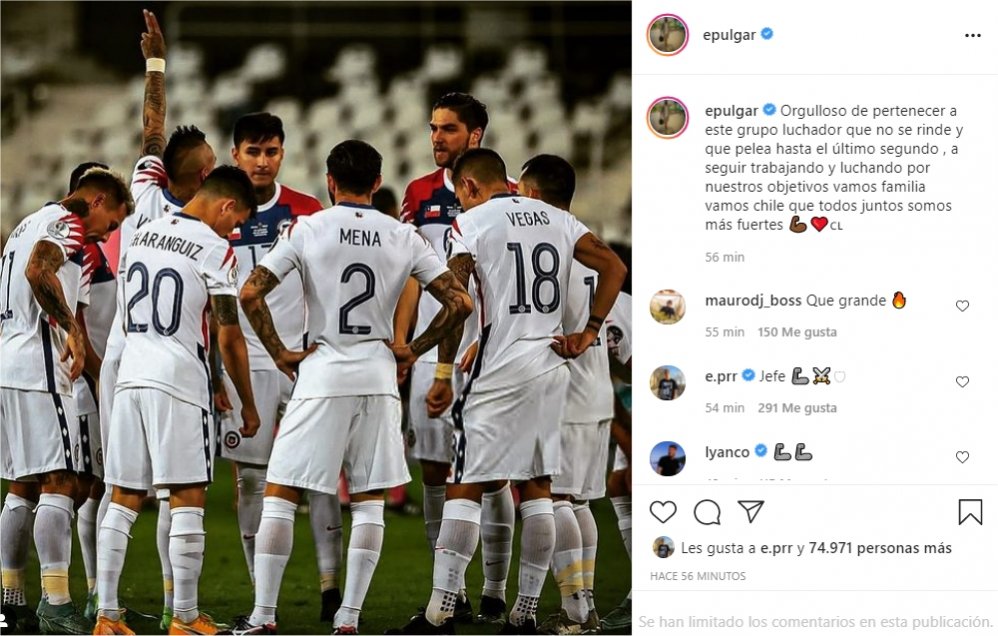 Jugadores de la Roja ocuparon las redes para destacar experiencia aprendida en Copa América