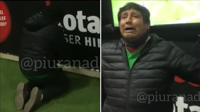Sujeto que apostó mucho dinero al partido de Perú se puso a rezar en los penales