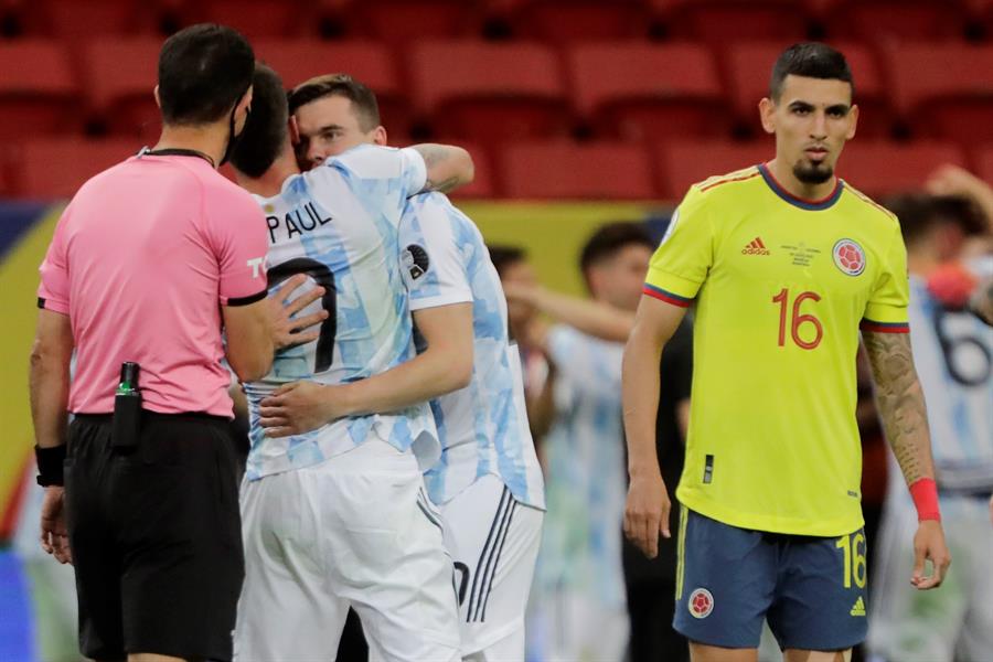 Argentina celebró su paso a la final de la Copa América ante la Colombia de Reinaldo Rueda