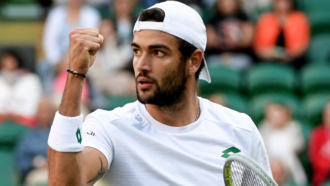 Matteo Berrettini completó el cuadro de semifinales de Wimbledon