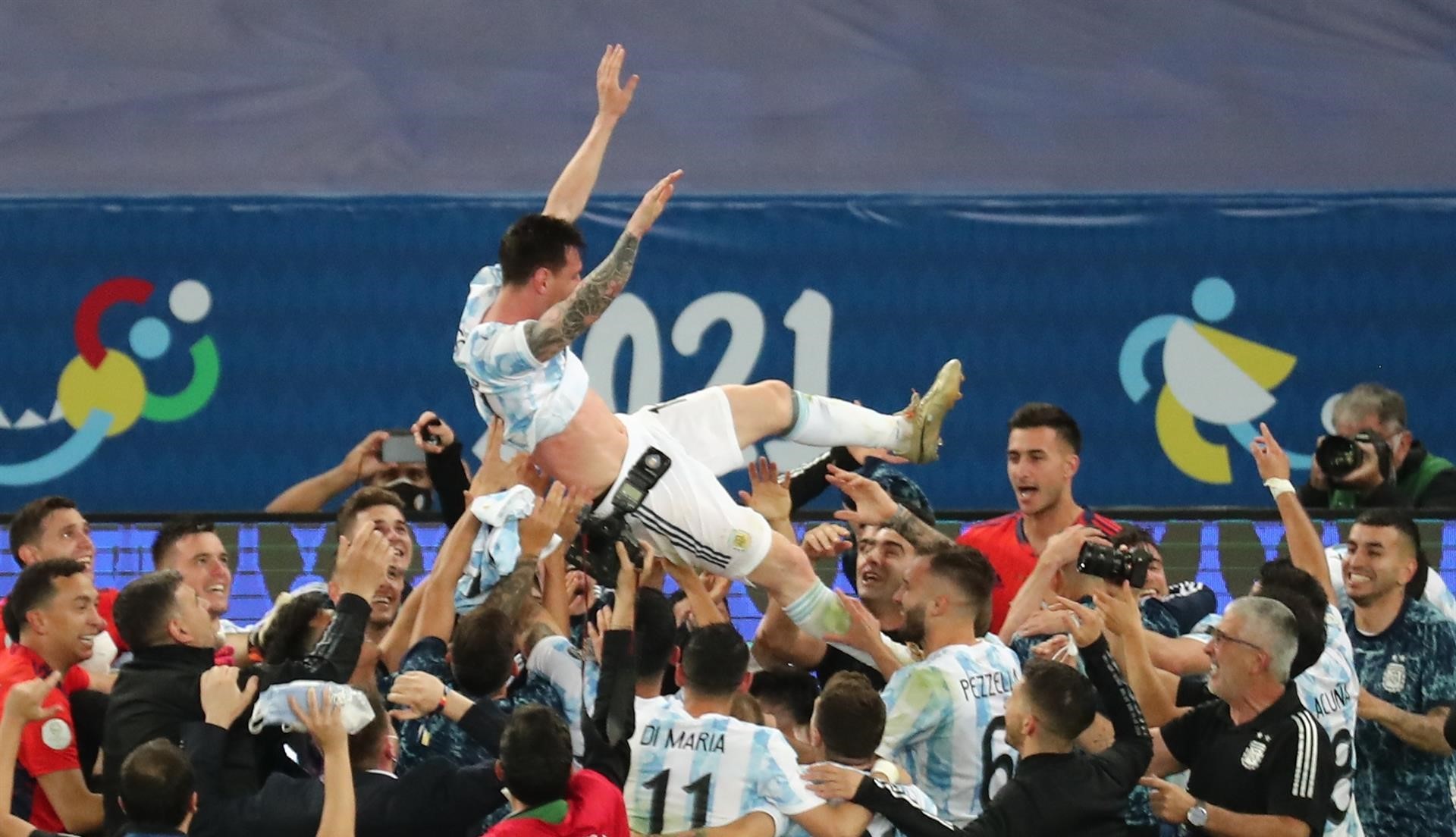 [Video] ¡Por fin pudo celebrar! El eufórico festejo de Lionel Messi al ganar con Argentina la Copa América