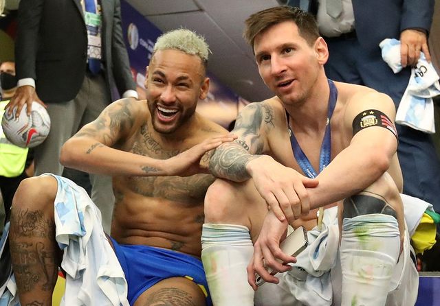 ¡Amistad por sobre todo! La feliz charla de Messi y Neymar tras la final de la Copa América