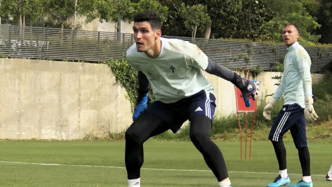 Matías Dituro vivió su primera práctica como jugador de Celta de Vigo