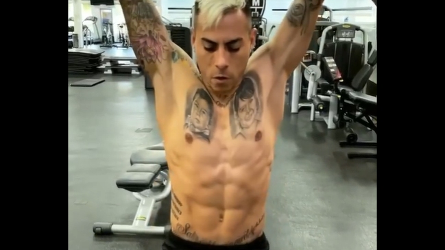 Eduardo Vargas exhibió exigente esfuerzo físico en un entrenamiento