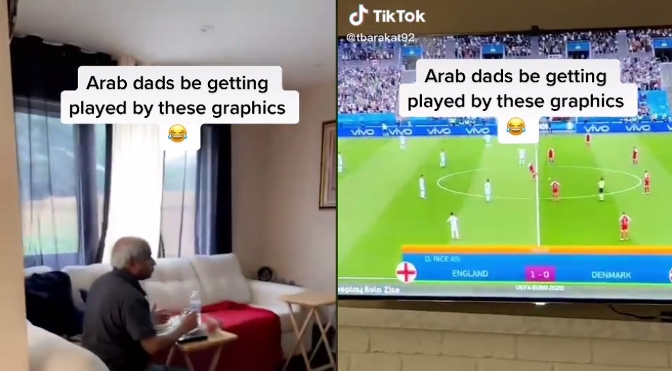 “Papá, no es real”: Hincha vio un partido de FIFA21 pensando que era la semifinal de la Euro