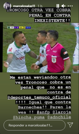 El furioso reclamo de Marcelo Salas por arbitraje de Rafael Troncoso ante Coquimbo