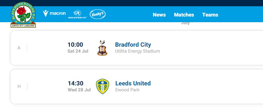 Blackburn Rovers de Ben Brereton jugará amistoso de pretemporada contra Leeds de Marcelo Bielsa