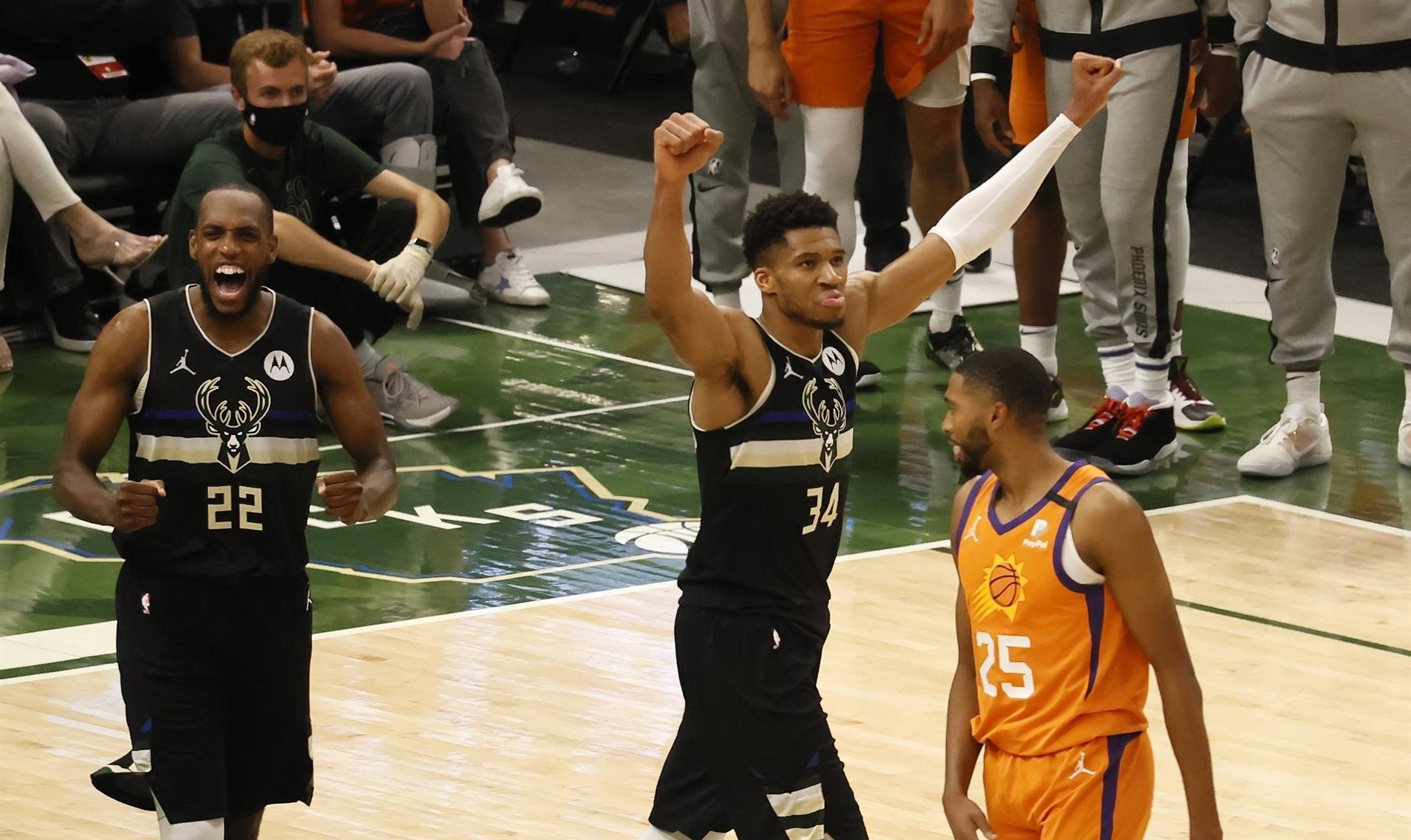 Giannis Antetokounmpo le dio el título de la NBA a Milwaukee Bucks con 50 puntos ante los Suns
