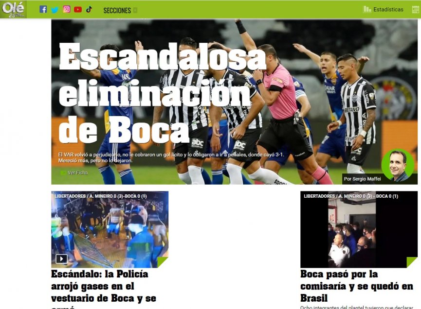 “Hijos de Cuca”: La reacción de la prensa argentina tras la escandalosa eliminación de Boca