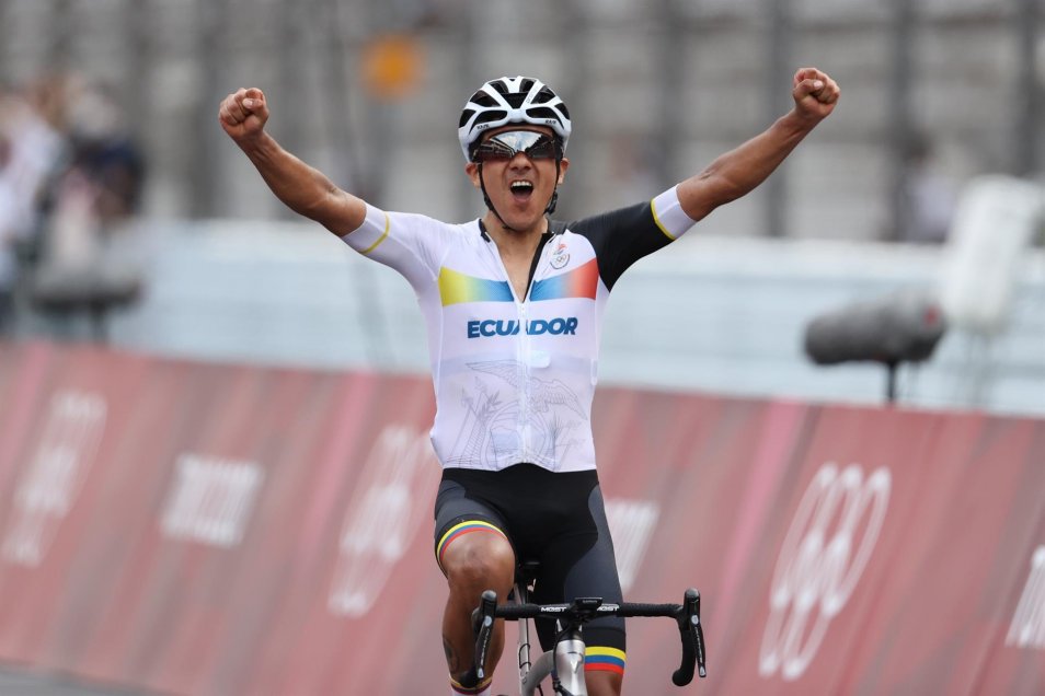 El ciclista Richard Carapaz le dio a Ecuador la segunda medalla de oro en su historia