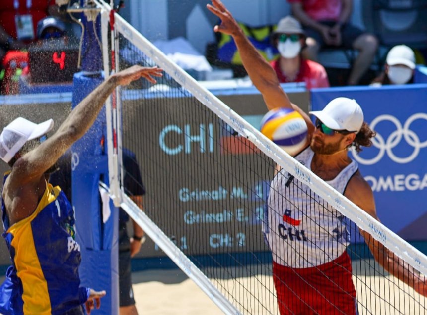 El competitivo debut de los primos Grimalt frente a Brasil en el voleibol playa de Tokio 2020