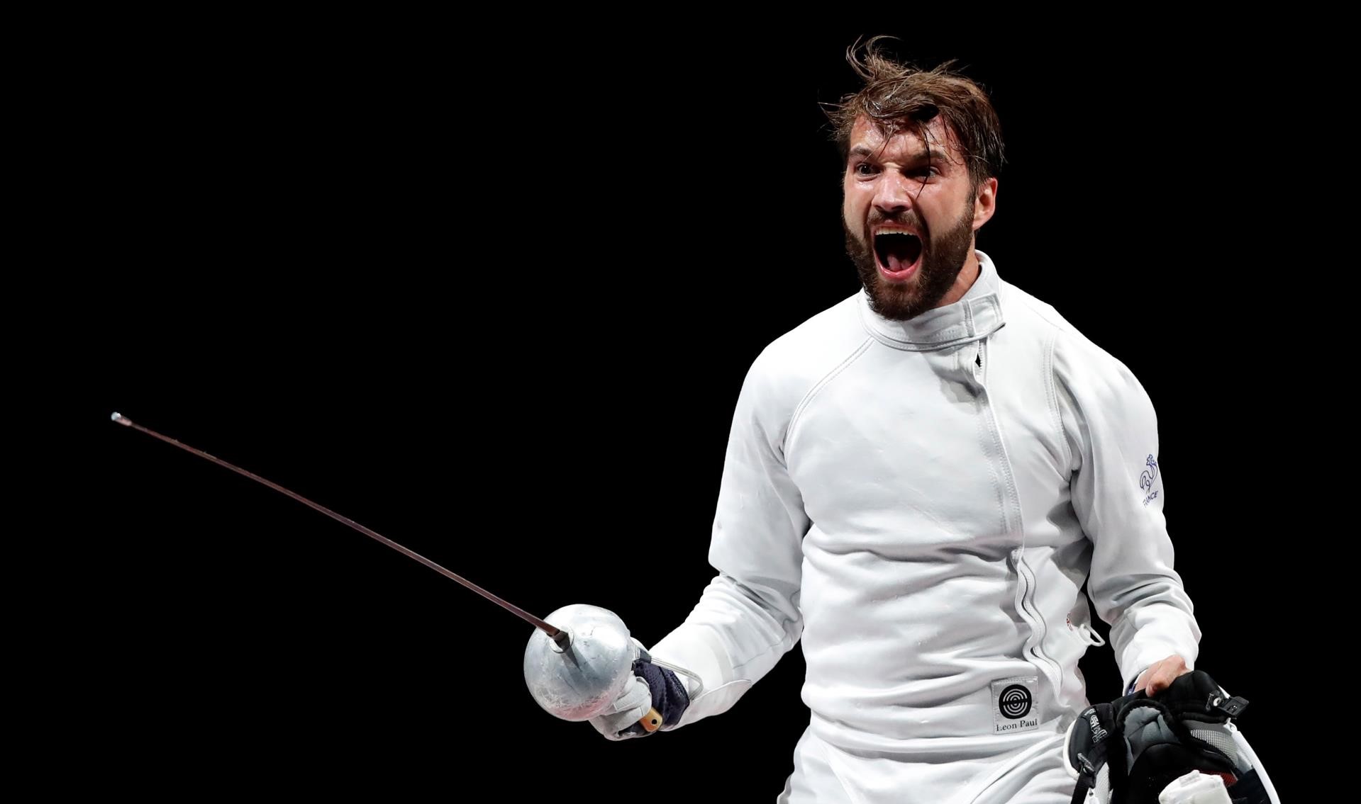 El esgrimista Romain Cannone ganó el primer oro para Francia en Tokio 2020