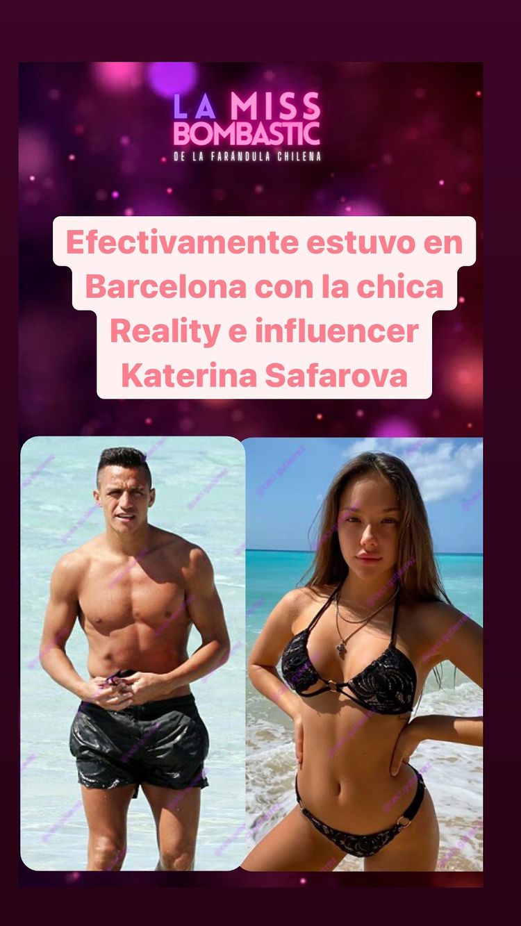 Aseguran que Alexis Sánchez tiene nueva pareja, que también fue vinculada a Neymar