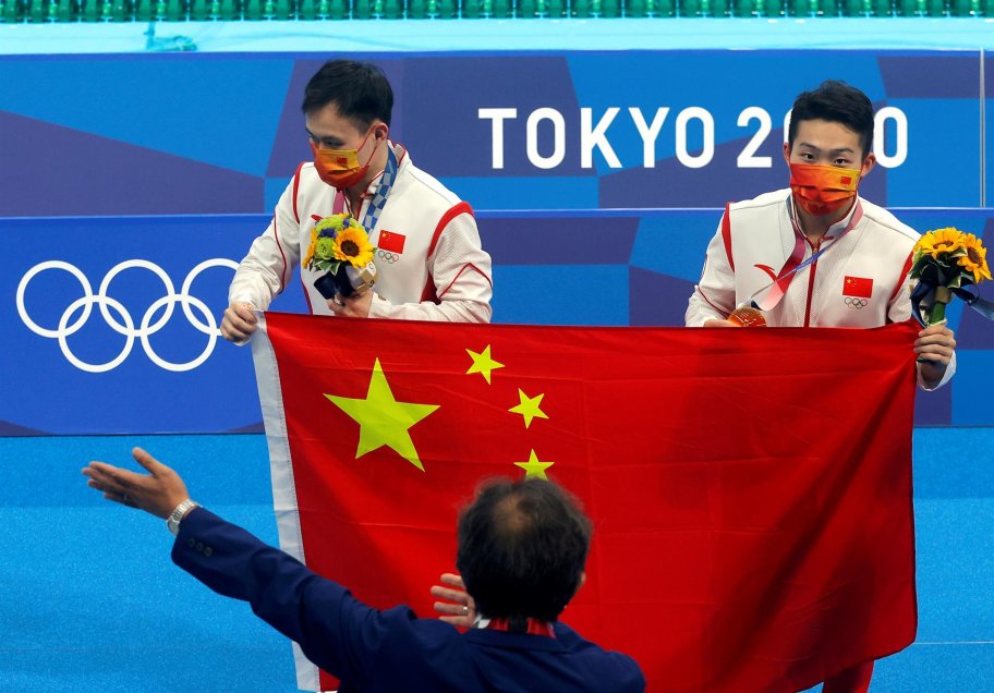 China obtuvo su tercera medalla de oro en el salto sincronizado de los Juegos Olímpicos Tokio 2020