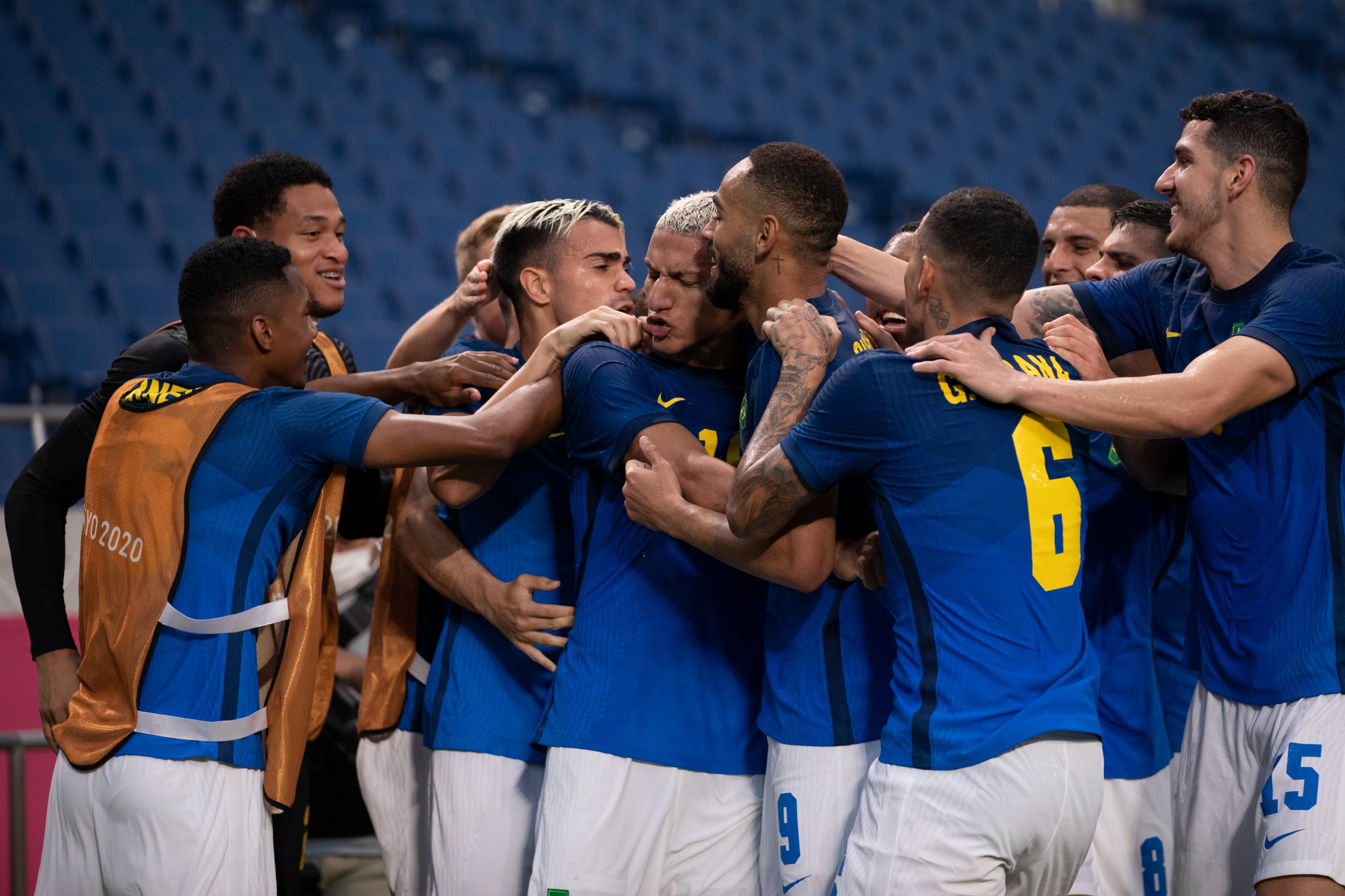 Brasil se impuso ante Arabia Saudita y clasificó a cuartos de final en el fútbol olímpico de Tokio 2020