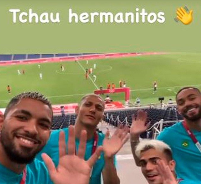 Futbolistas brasileños se burlaron de eliminación argentina en Tokio 2020