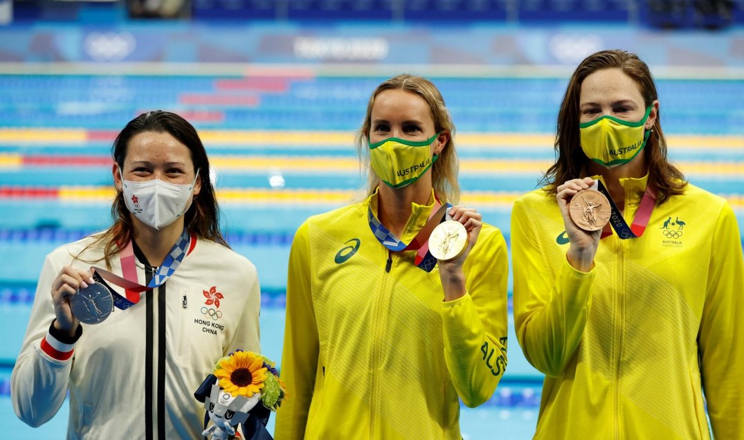 Emma McKeon ratificó predominio de Australia en la natación con oro y récord olímpico en los 100 metros libres