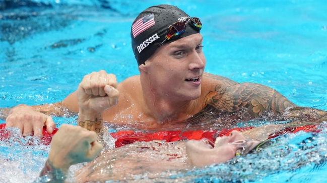 Caeleb Dressel adornó su quinto oro con récord mundial y empató marca de Michael Phelps