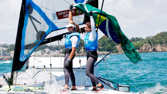 El 49er FX femenino brasileño de Grael y Kunze revalidó el oro en los Juegos Olímpicos