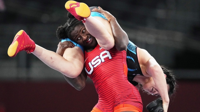 Tamyra Mensah Stock ganó el oro en lucha femenina estilo libre