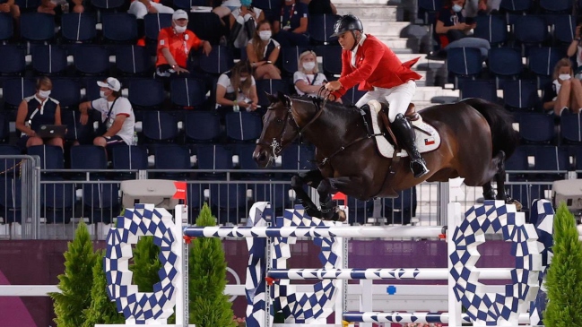 Samuel Parot quedó en el puesto 38° en el salto ecuestre y quedó eliminado