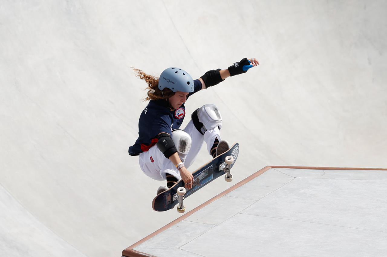 Josefina Tapia se despidió de Tokio 2020 tras accidentada presentación en el skateboarding