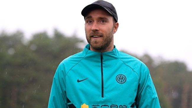 Christian Eriksen se reencontró con sus compañeros de Inter de Milán