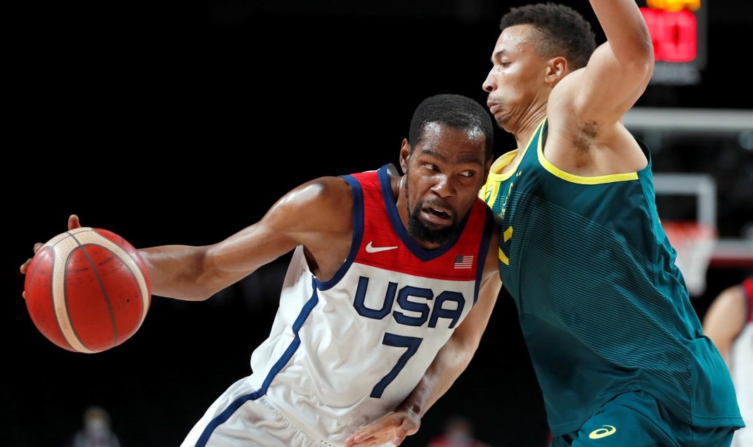 Durant y Booker guiaron a Estados Unidos a la final de Tokio 2020 tras batir a Australia