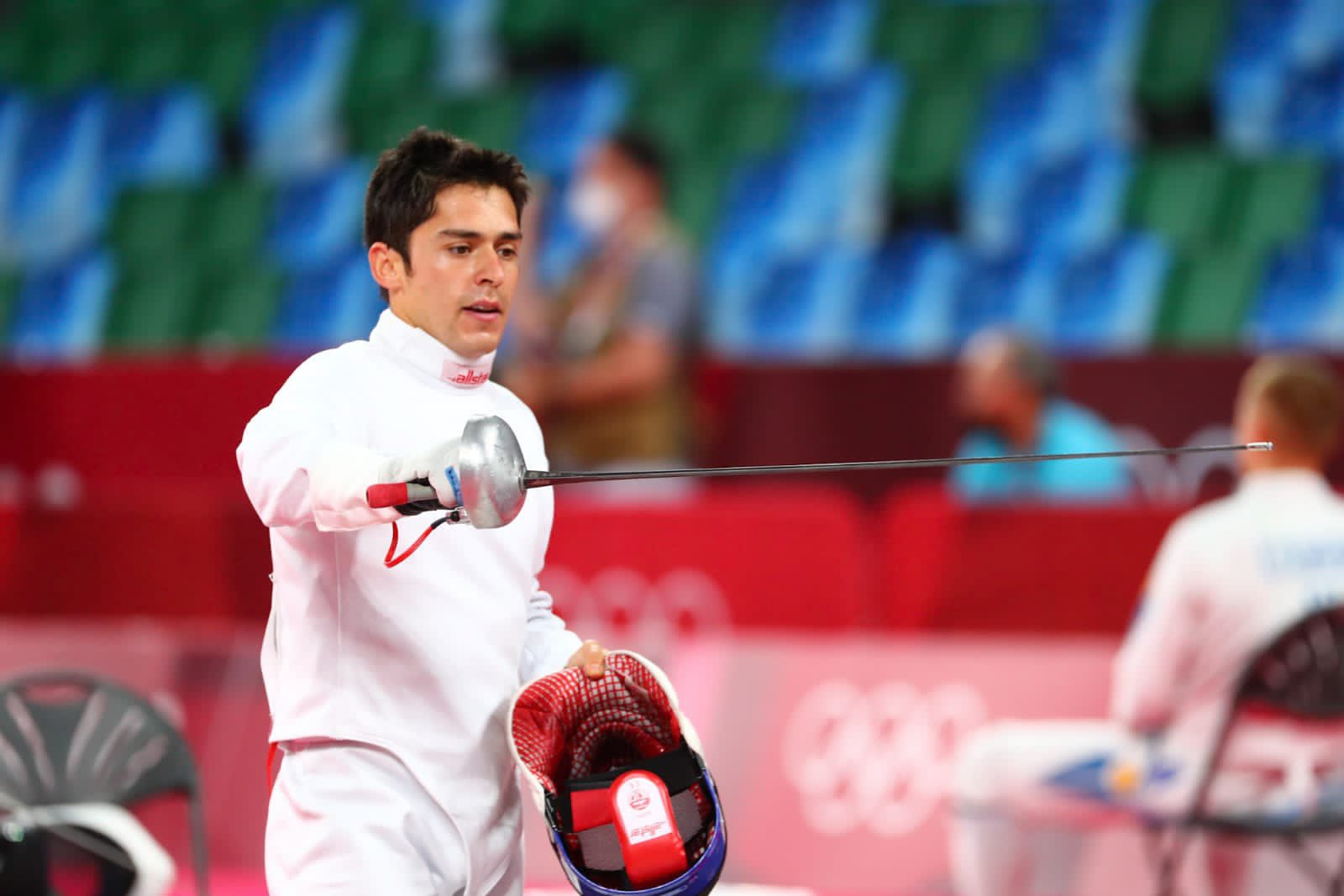 Esteban Bustos tuvo una buena presentación en el primer día del pentatlón moderno en Tokio