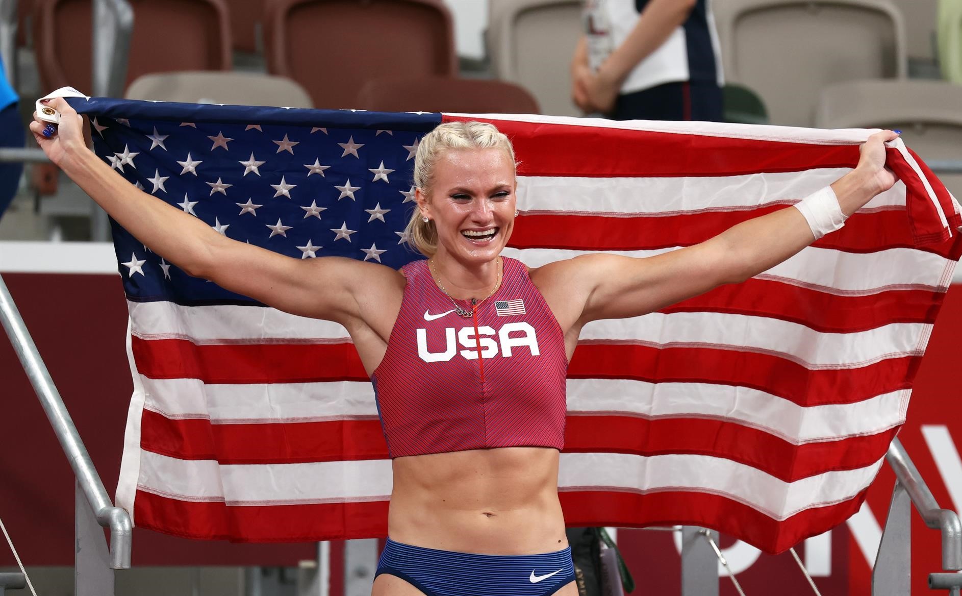 Katie Nageotte dio a Estados Unidos el oro en la final del salto con garrocha