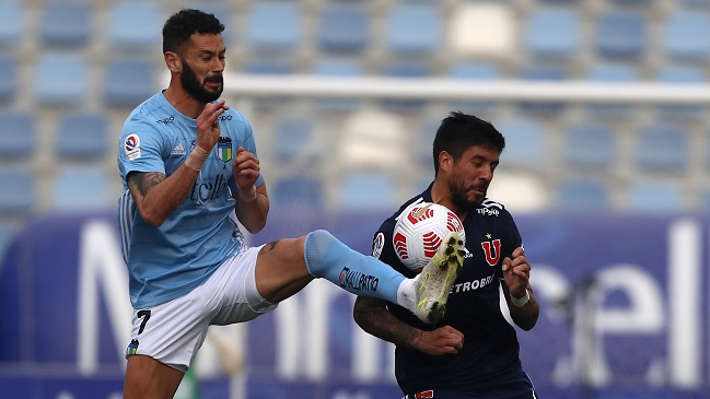 Marcelo Larrondo marcó de penal el descuento para O’Higgins ante la U en Rancagua