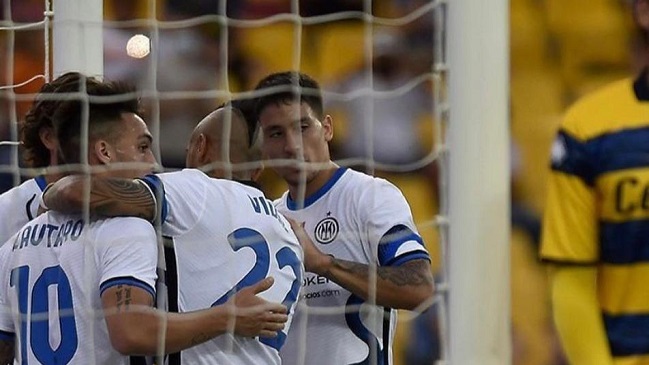 Inter con Arturo Vidal festejó ante Parma con un trabajado triunfo en amistoso