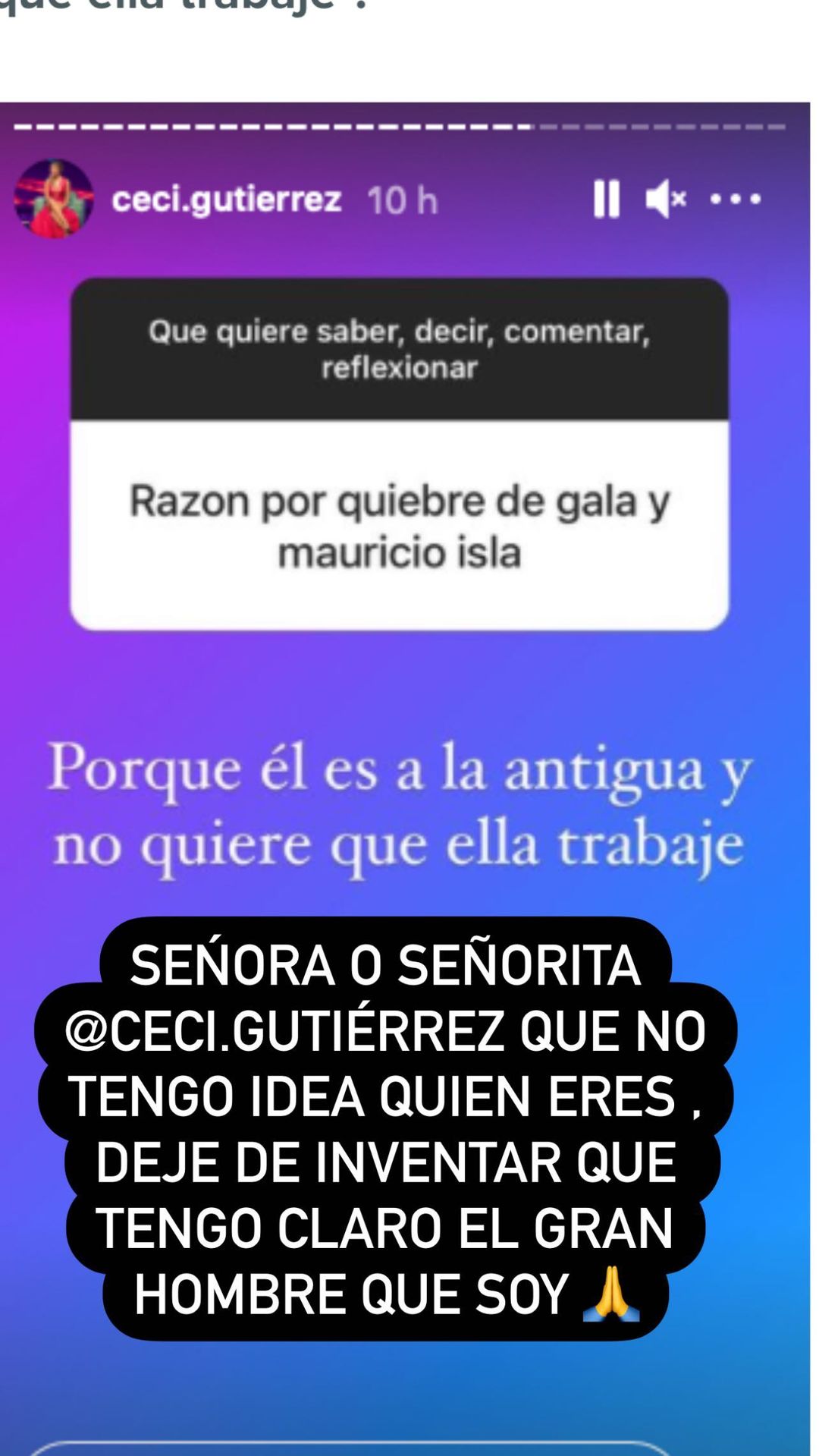 Mauricio Isla reaccionó con molestia ante frase de la periodista Cecilia Gutiérrez
