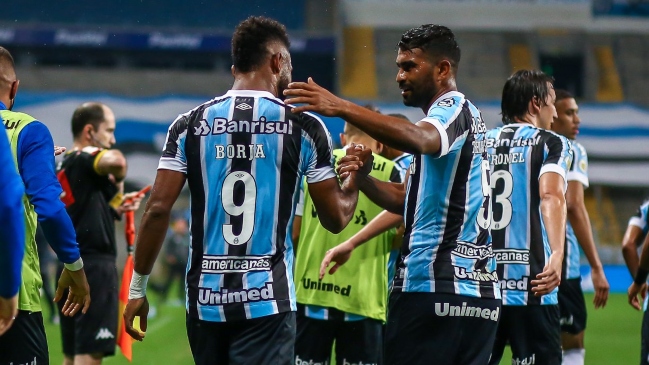Miguel Borja debutó con un gol en la victoria de Gremio ante Chapecoense en el Brasileirao