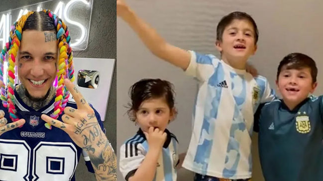 Hijo de Claudio Caniggia envió polémico consejo a los de Messi: No estudien, ya son millonarios