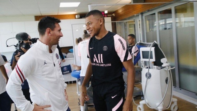 El primer entrenamiento de Lionel Messi con sus compañeros de PSG