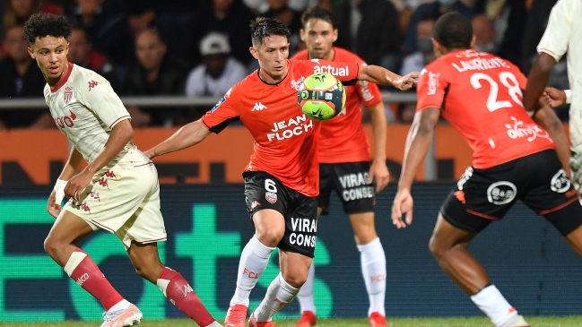 AS Mónaco de Guillermo Maripán debutó con una derrota ante Lorient en la Ligue 1