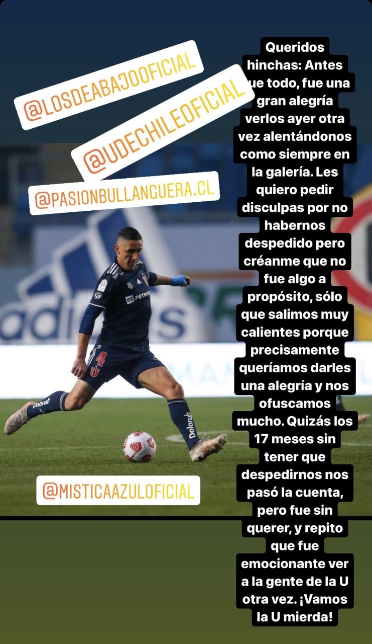 Osvaldo González se disculpó con los hinchas por no despedirse tras la derrota de la U