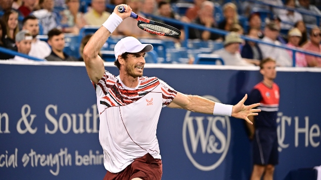 Andy Murray eliminó a Richard Gasquet y clasificó a segunda ronda del Masters de Cincinnati