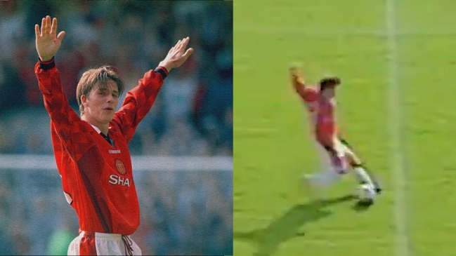 Se cumplen 25 años del extraordinario gol de media cancha de Beckham
