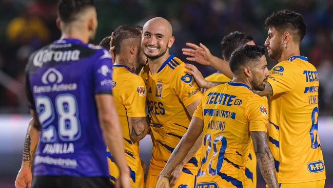 Tigres goleó a Mazatlán de Nicolás Díaz en la liga mexicana