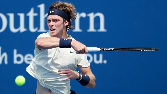 Andrey Rublev logró gran remontada ante Daniil Medvedev y avanzó a la final en Cincinnati