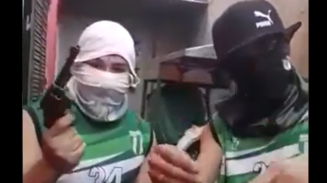“Los vamos a hacer bosta”: Hinchas realizaron preocupantes amenazas con balas y un arma de fuego